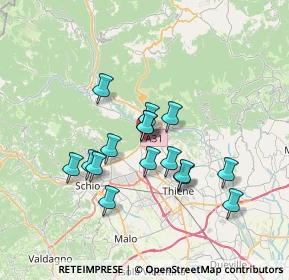 Mappa 36013 Piovene Rocchette VI, Italia (5.8175)