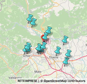 Mappa 36013 Piovene Rocchette VI, Italia (6.09688)