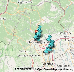 Mappa 36013 Piovene Rocchette VI, Italia (9.31588)