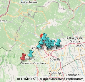 Mappa 36013 Piovene Rocchette VI, Italia (9.005)