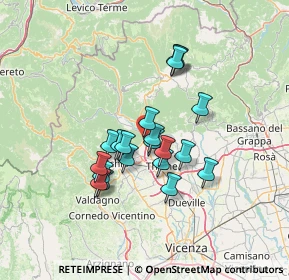 Mappa 36013 Piovene Rocchette VI, Italia (10.665)