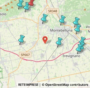 Mappa Via Borghi, 31044 Montebelluna TV, Italia (5.30917)