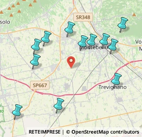 Mappa Via Borghi, 31044 Montebelluna TV, Italia (4.54083)