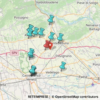 Mappa Via Borghi, 31044 Montebelluna TV, Italia (7.70938)