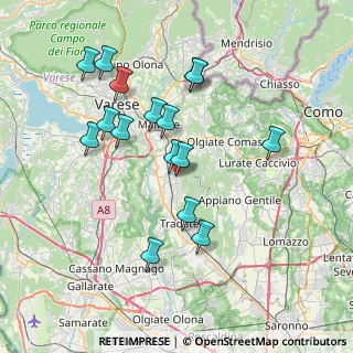 Mappa Via XXV Aprile, 21040 Venegono Superiore VA, Italia (7.20688)