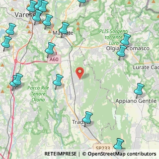 Mappa Via XXV Aprile, 21040 Venegono Superiore VA, Italia (6.949)