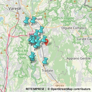 Mappa Via XXV Aprile, 21040 Venegono Superiore VA, Italia (3.00067)