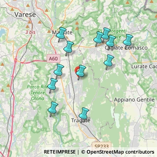 Mappa Via XXV Aprile, 21040 Venegono Superiore VA, Italia (3.79083)