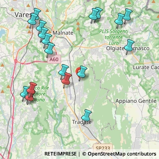 Mappa Via XXV Aprile, 21040 Venegono Superiore VA, Italia (5.41789)