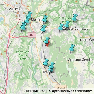 Mappa Via XXV Aprile, 21040 Venegono Superiore VA, Italia (4.34267)
