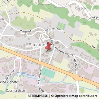 Mappa Viale Rimembranze, 8, 23890 Barzago, Lecco (Lombardia)