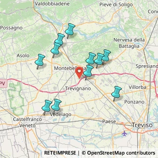 Mappa Via Caberlotto, 31044 Montebelluna TV, Italia (7.04909)