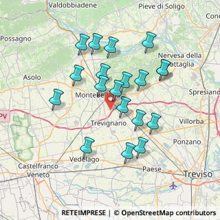 Mappa Via Caberlotto, 31044 Montebelluna TV, Italia (6.69947)