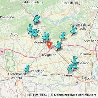 Mappa Via Caberlotto, 31044 Montebelluna TV, Italia (7.444)