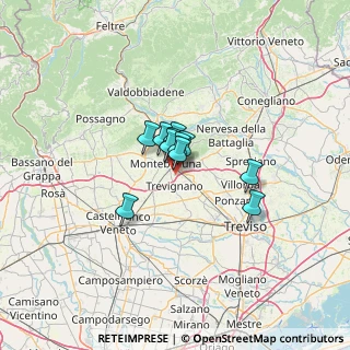 Mappa Via Caberlotto, 31044 Montebelluna TV, Italia (6.56727)
