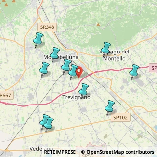 Mappa Via Caberlotto, 31044 Montebelluna TV, Italia (4.18455)