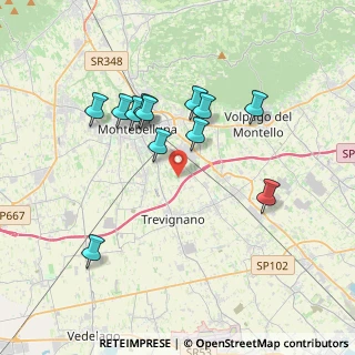Mappa Via Caberlotto, 31044 Montebelluna TV, Italia (3.36333)