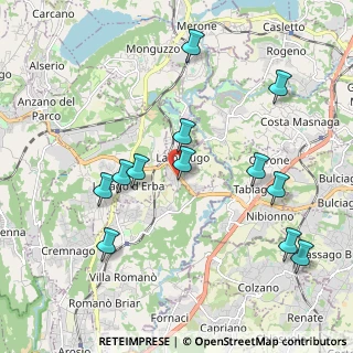 Mappa Via Milano, 22045 Lambrugo CO, Italia (2.08833)