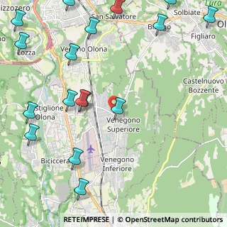 Mappa Via Papa Giovanni XXIII, 21040 Venegono Superiore VA, Italia (3.06353)