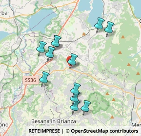 Mappa Via Cantù Cesare, 23890 Barzago LC, Italia (3.63583)