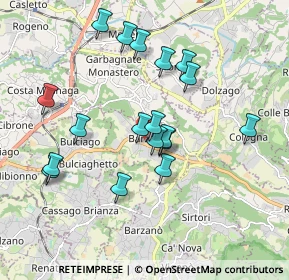 Mappa Via Cantù Cesare, 23890 Barzago LC, Italia (1.71944)