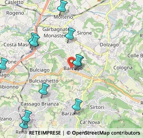 Mappa Via Cantù Cesare, 23890 Barzago LC, Italia (2.59333)