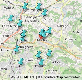 Mappa Via Cantù Cesare, 23890 Barzago LC, Italia (2.04467)