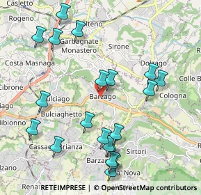 Mappa Via Cantù Cesare, 23890 Barzago LC, Italia (2.2685)