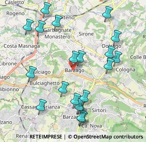 Mappa Via Cantù Cesare, 23890 Barzago LC, Italia (2.2215)