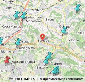 Mappa Via Cantù Cesare, 23890 Barzago LC, Italia (2.99364)