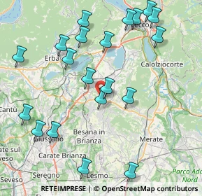 Mappa Via Cantù Cesare, 23890 Barzago LC, Italia (9.2995)