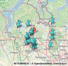 Mappa Via Giuseppe Garibaldi, 21043 Castiglione Olona VA, Italia (12.396)