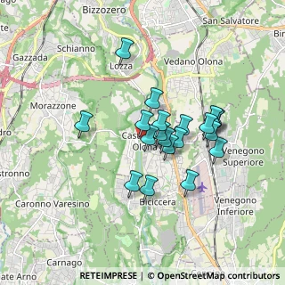 Mappa Centro sorico, 21043 Castiglione Olona VA, Italia (1.388)