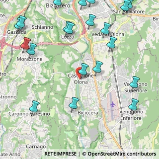 Mappa Via Giuseppe Garibaldi, 21043 Castiglione Olona VA, Italia (2.9525)