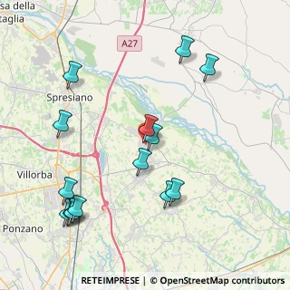Mappa Via Fornaci, 31052 Maserada Sul Piave TV, Italia (4.55071)