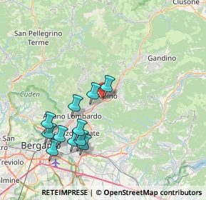 Mappa Via M. del Pianto, 24021 Albino BG, Italia (7.74091)