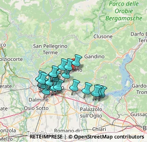 Mappa Via M. del Pianto, 24021 Albino BG, Italia (11.8895)