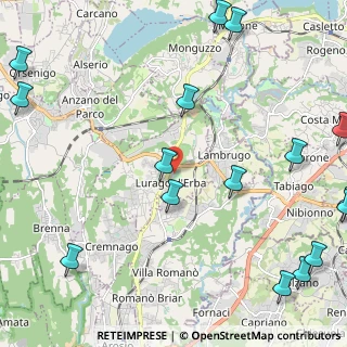 Mappa Via Giuseppe Mazzini, 22040 Lurago D'erba CO, Italia (3.23813)