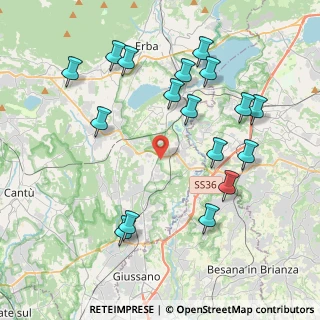 Mappa Via Giuseppe Mazzini, 22040 Lurago D'erba CO, Italia (4.37059)
