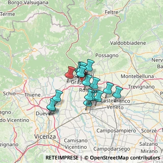 Mappa Via C. Goldoni, 36061 Bassano del Grappa VI, Italia (9.09353)