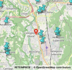 Mappa Via Papa Celestino IV', 21043 Castiglione Olona VA, Italia (2.96846)