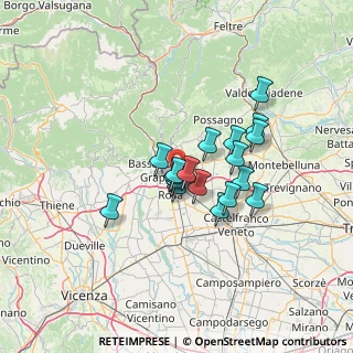Mappa Via Nardi, 36060 Romano D'ezzelino VI, Italia (9.85944)