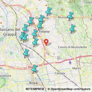 Mappa Via Nardi, 36060 Romano D'ezzelino VI, Italia (2.23)