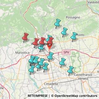 Mappa Via Nardi, 36060 Romano D'ezzelino VI, Italia (6.77842)