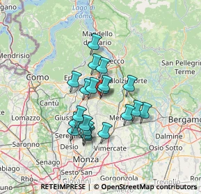 Mappa Bevera, 23890 Barzago LC, Italia (10.4945)