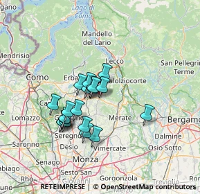Mappa Bevera, 23890 Barzago LC, Italia (10.6045)
