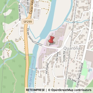 Mappa Via Luigi Zignone, 32, 13017 Quarona VC, Italia, 13017 Arona, Novara (Piemonte)
