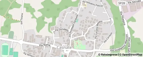 Mappa Casnate con Bernate