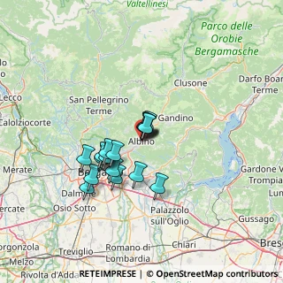 Mappa Piazza Gian Battista Moroni, 24021 Albino BG, Italia (9.82647)