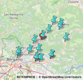 Mappa Piazza Gian Battista Moroni, 24021 Albino BG, Italia (6.64118)